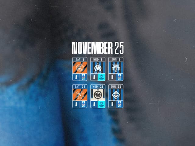 Gli impegni del mese, novembre