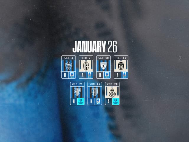 Gli impegni del mese, gennaio