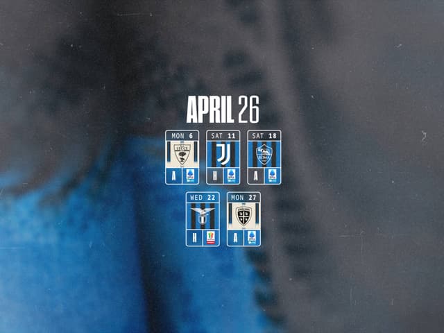 Gli impegni del mese, aprile