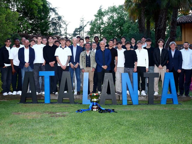 La festa per la conquista della Coppa Italia Primavera