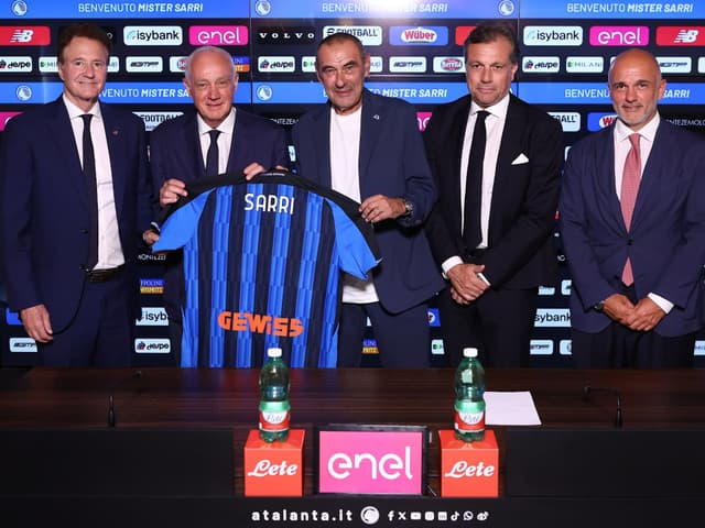 Sarri: "L'Atalanta è una famiglia, sono qui per fare un percorso importante"