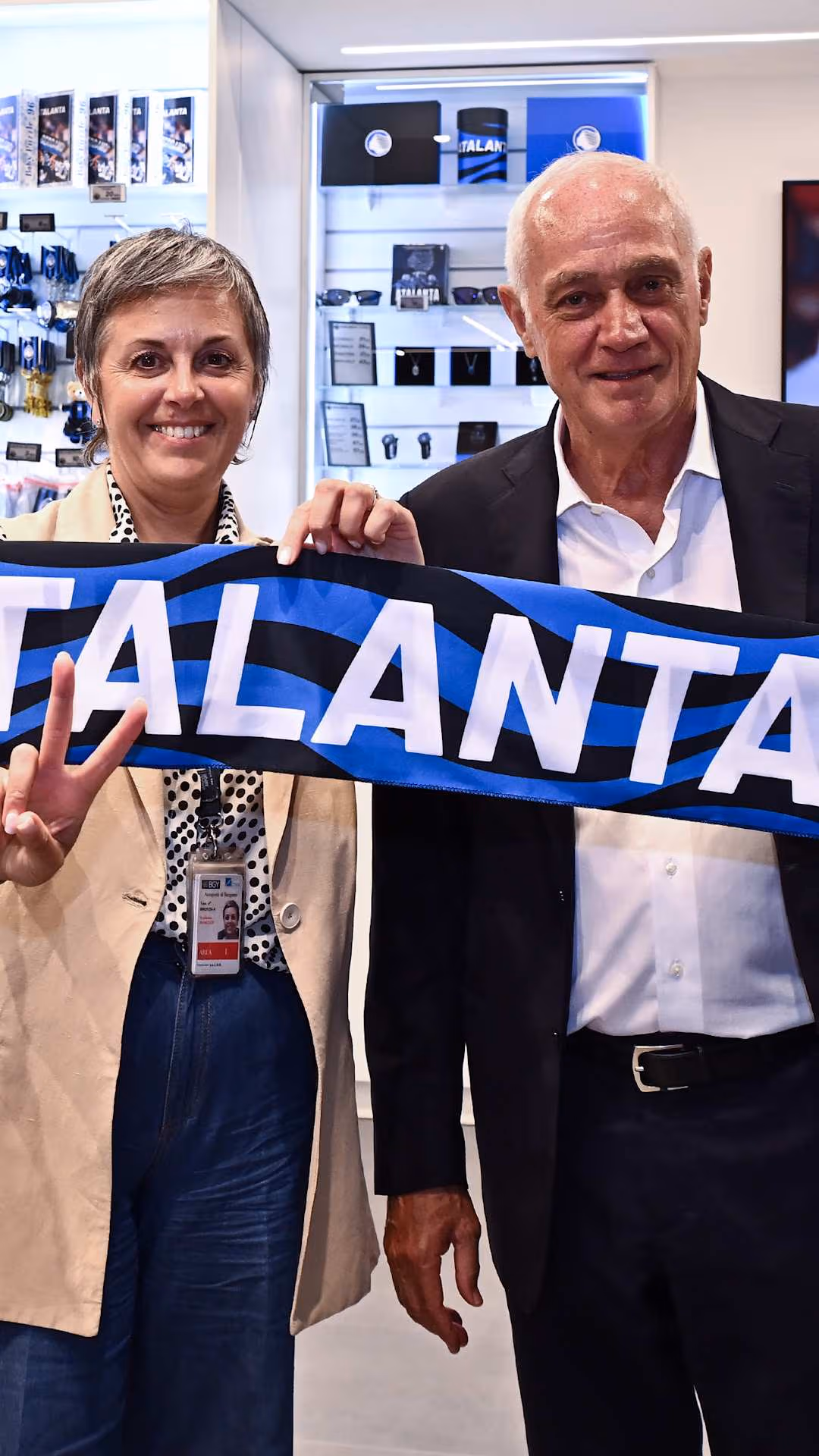 L'inaugurazione del nuovo Atalanta Store BGY Aeroporto