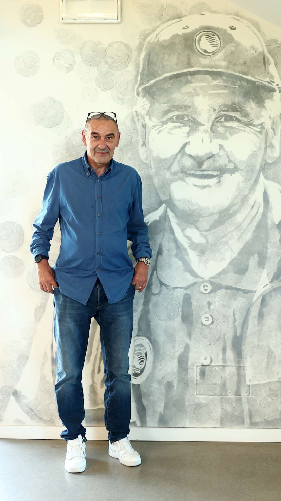 Il primo giorno di Maurizio Sarri all'Atalanta