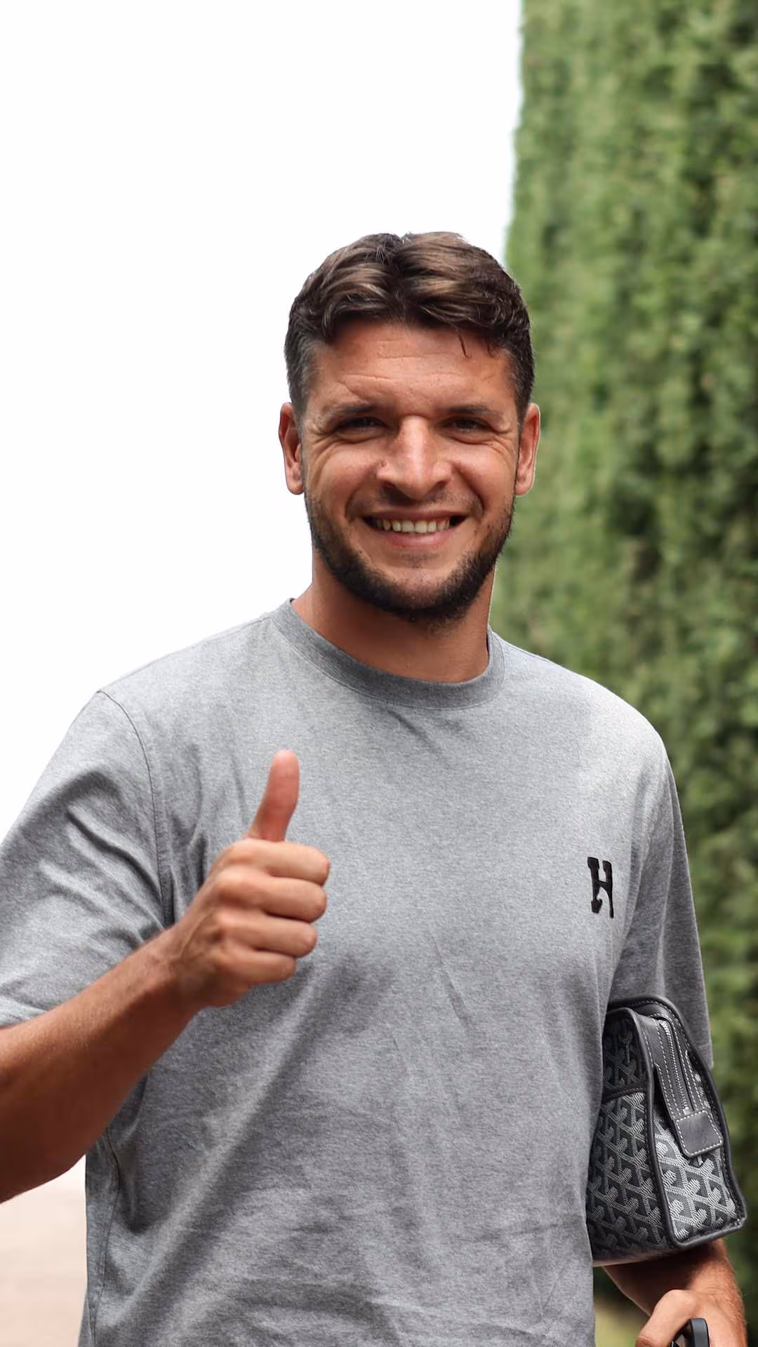L'arrivo dei nerazzurri a Zingonia