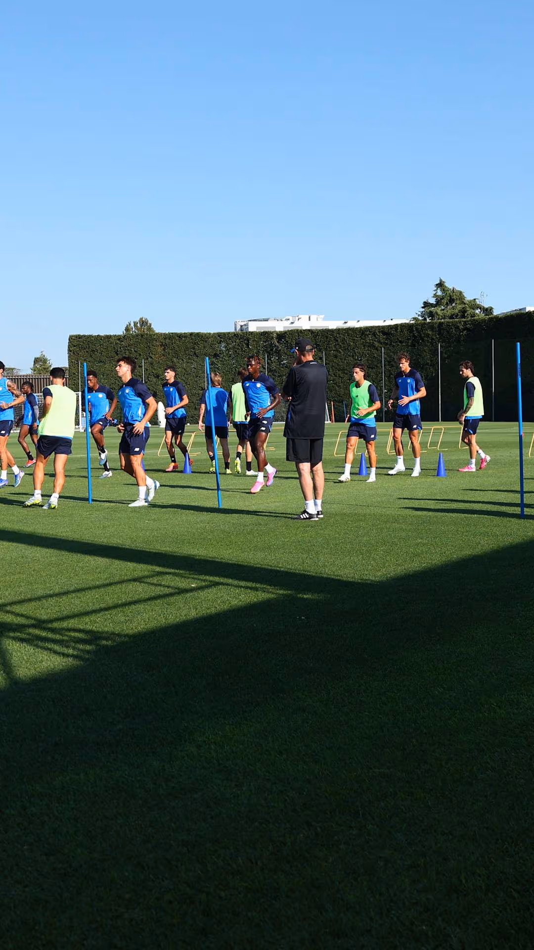Il primo allenamento della stagione al Centro Bortolotti
