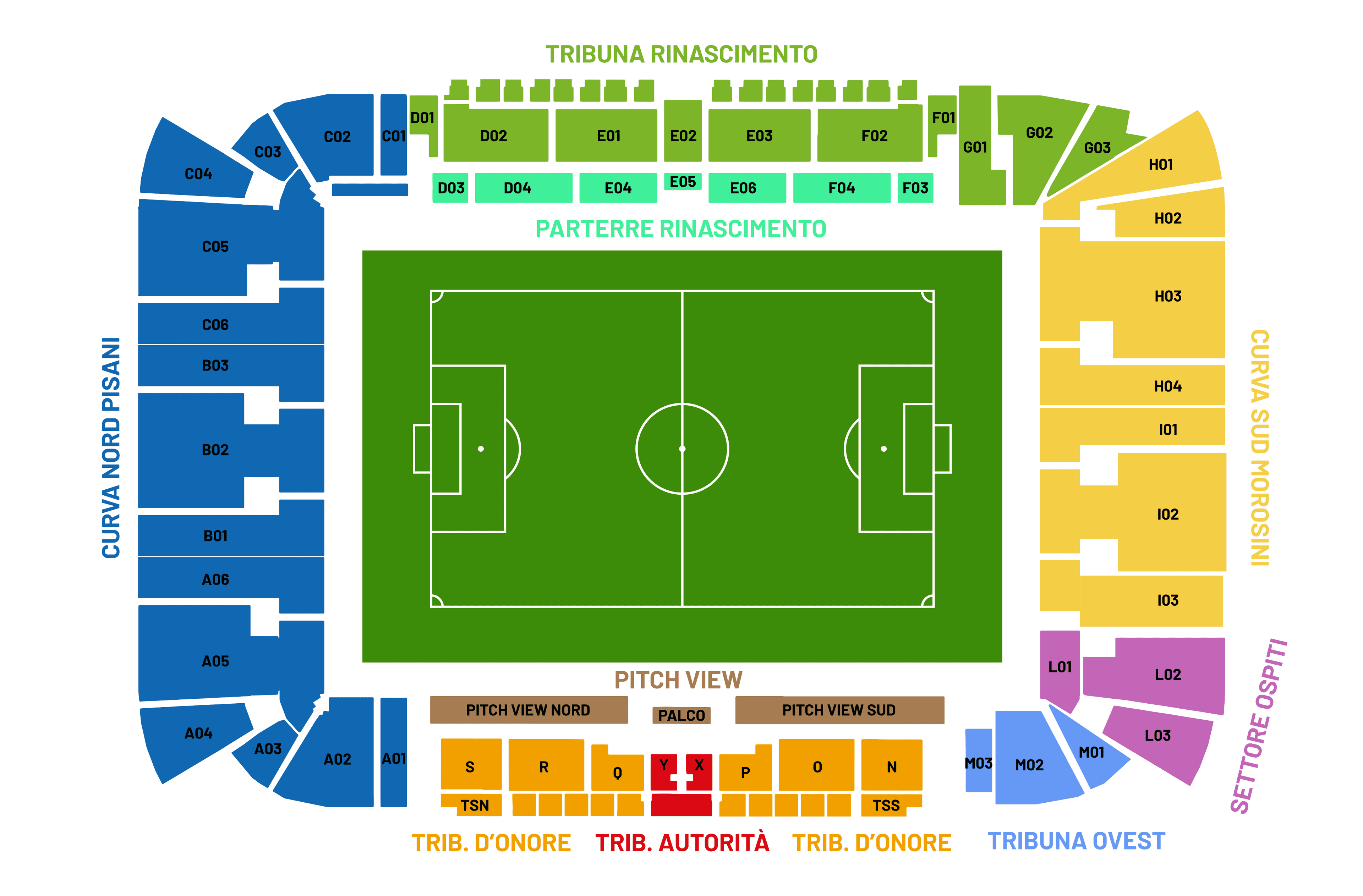 Mappa stadio 2026/27
